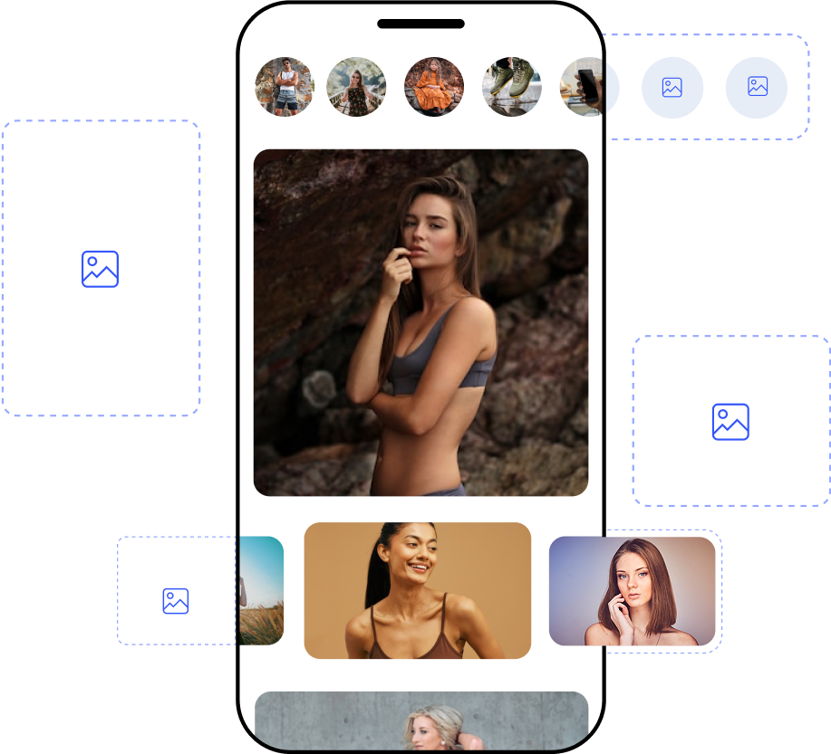 Mobile app screens showcasing benefits